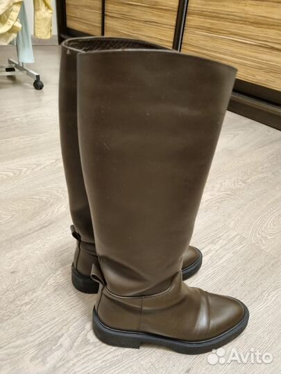 Сапоги женские натуральная кожа 37