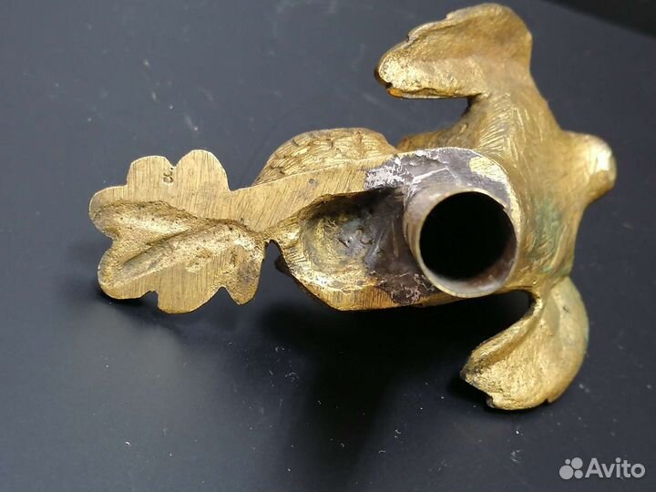 Старинный бронзовый фонтанчик Чудо - Юдо