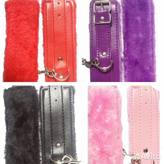 Изысканные кожаные наручники на цепочке