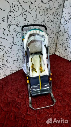 Детские санки коляска ника