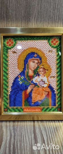 Иконы вышитые бисером Неувядаемый цвет