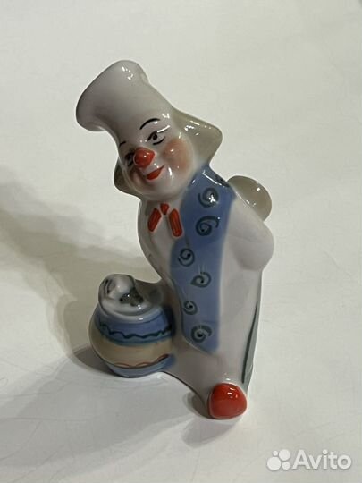 Фарфор статуэтка Клоун Олег Попов Полонное