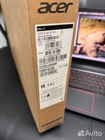 Ноутбук игровой GTX1650ti Nitro