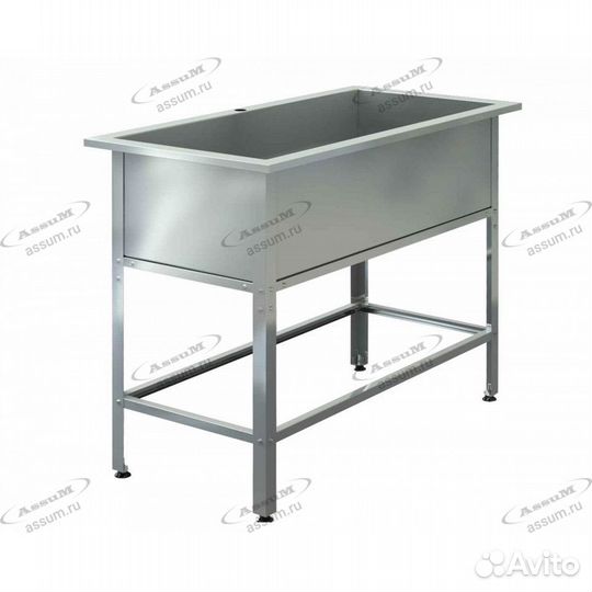 Ванна котломоечная 1350Х700Х850 нерж сварная