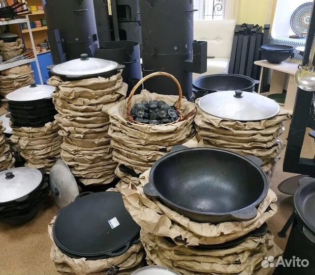 Казан 12 литров с крышкой