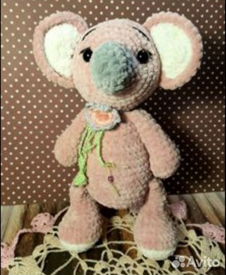 Игрушка вязанная Коала