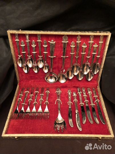 Столовый набор с серебрением Gold Plated Japan