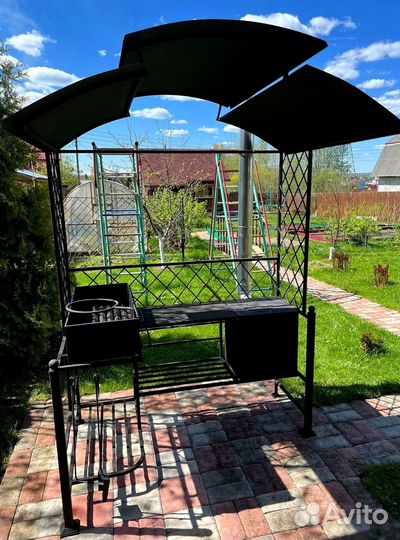 Мангал с печью