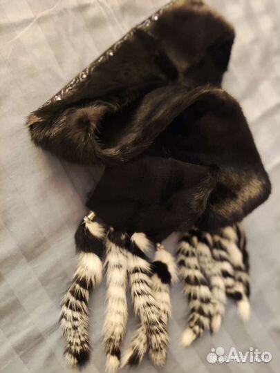 Шарф норковый новый