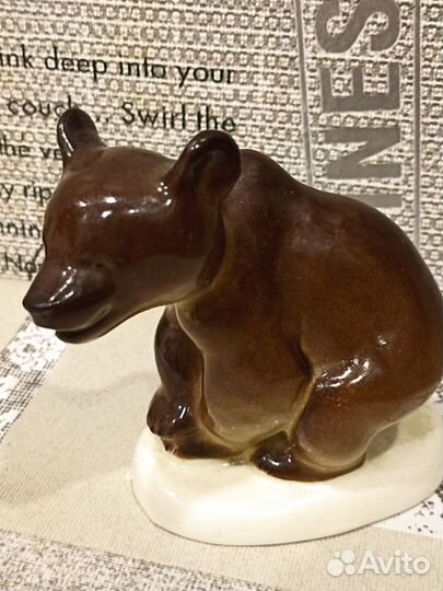 Медведь фарфоровый СССР