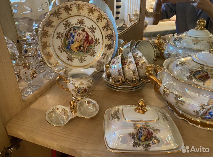 Чешские сервизы 6 персон чайный и обеденный