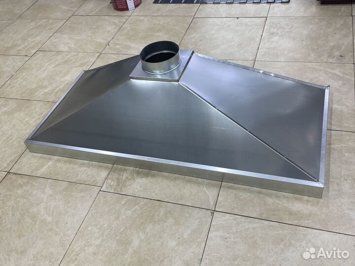 Зонт вытяжной 1200х2000 h400 (графитовый серый)