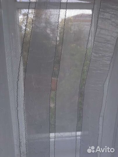 Тюль полупрозрачную в полоску 3 метра