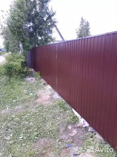 Монтаж забора
