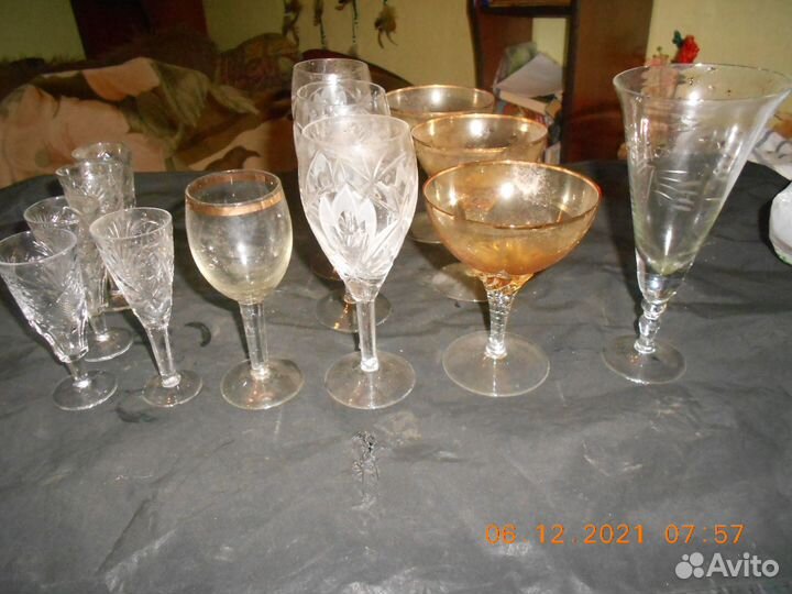 Рюмки,стопки,стаканы из советских сервизов