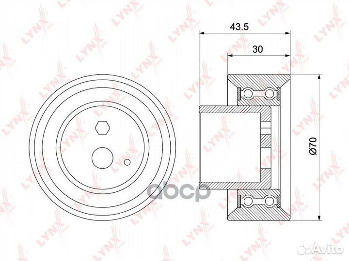 Ролик натяжной ремня грм PB-1102 lynxauto