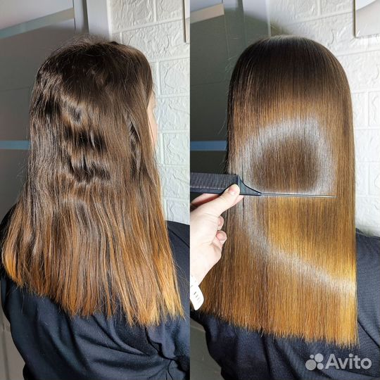 Кератиновое выпрямление