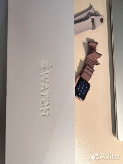 Apple watch 7000 series 38 rose gold дефект