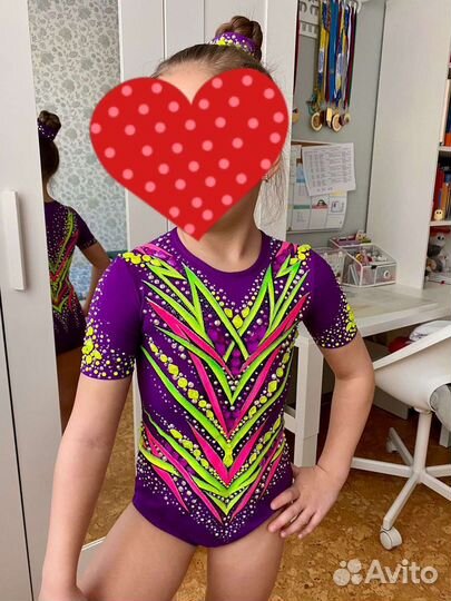 Купальник для спортивной аэробики 130-140