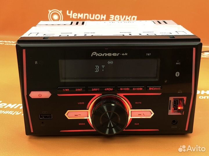 Магнитола 2 дин блютуз pioneer
