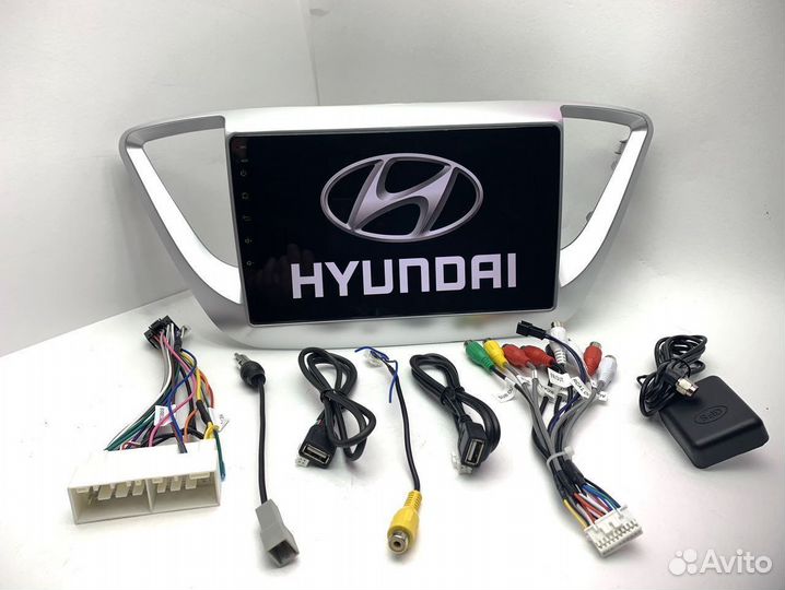 Maгнитола Android на Hyundai Solaris II