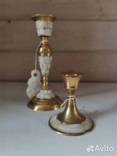 Подсвечник латунь