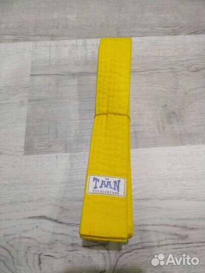 Пояс для тхэквондо (жёлтый)