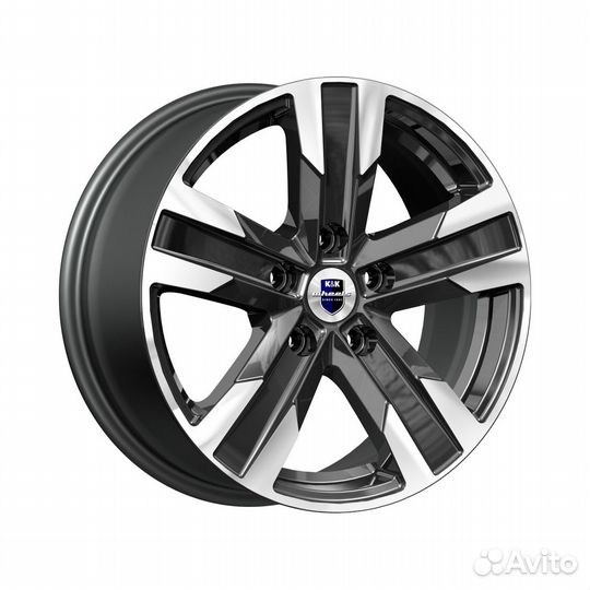 Литые диски 7x16 5x112 66.6 ET35 кик Висмут алмаз черный