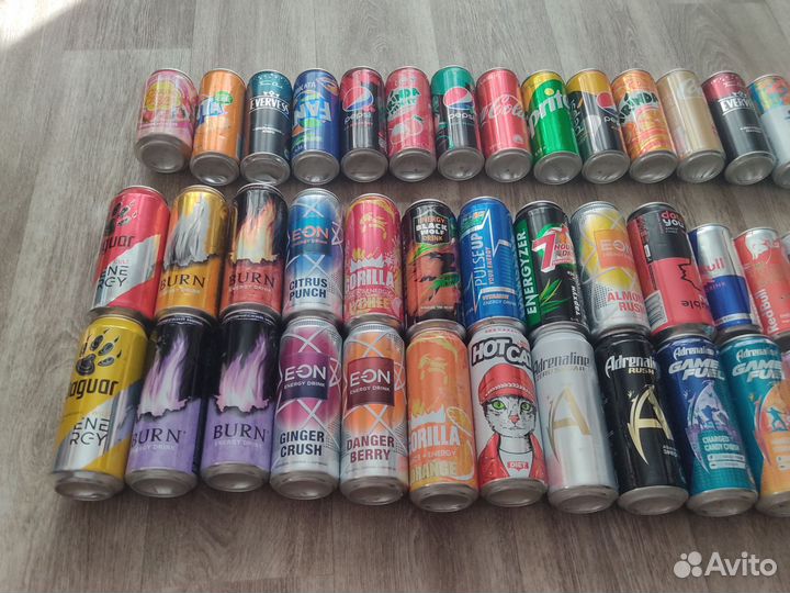 Банки из под энергетиков +от лимонада