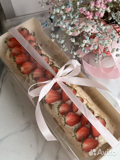 Меренговый рулет/ Бенто торт