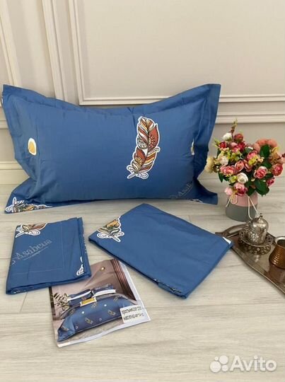 Простыня с 2 наволочками