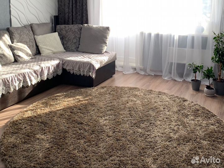 Ковер круглый 2,5м, высокий ворс