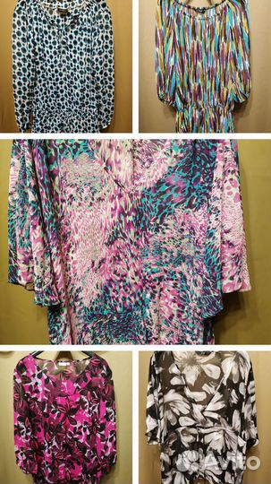 Блузки из шифона Германия 54-56-58 размеры