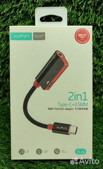 Переходник Lightning на 3.5 Jack+Lightning зарядка