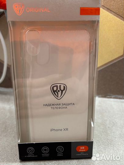 Чехол на iPhone xr новый прозрачный