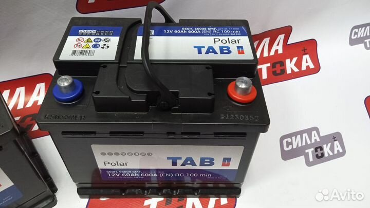 Аккумулятор автомобильный Tab 60Ah обратный(сам)