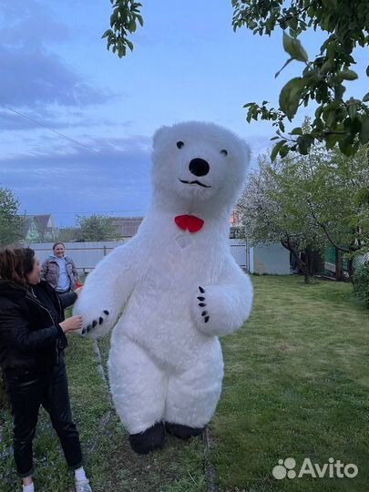 Ростовая кукла белый мишка