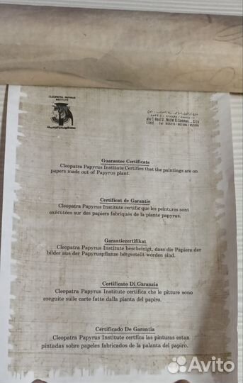 Папирус из Египта