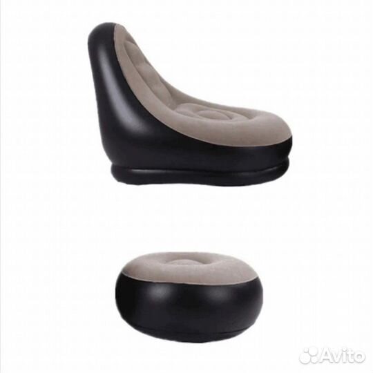 Кресло мешок, надувной матрас с пуфиком