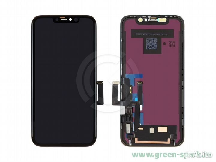 Дисплей для iPhone 11 + тачскрин черный с рамкой
