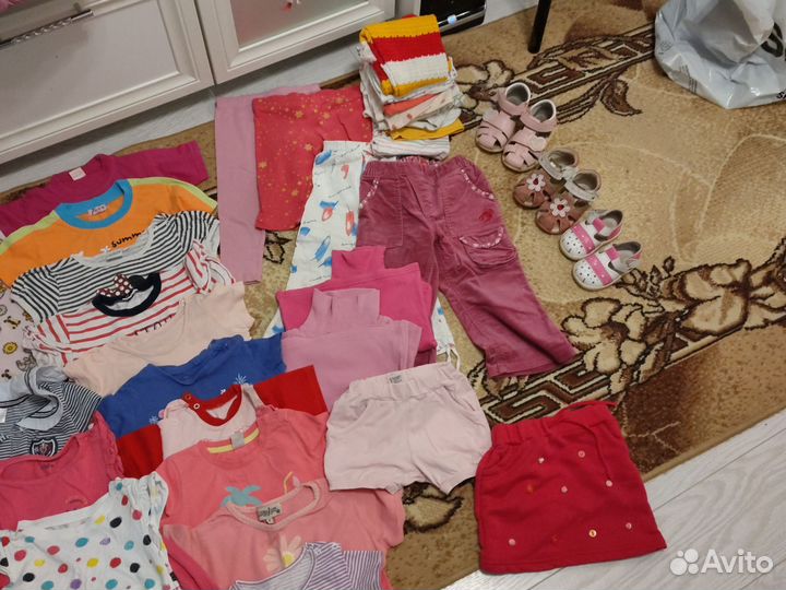 Вещи пакетом на девочку 80-86