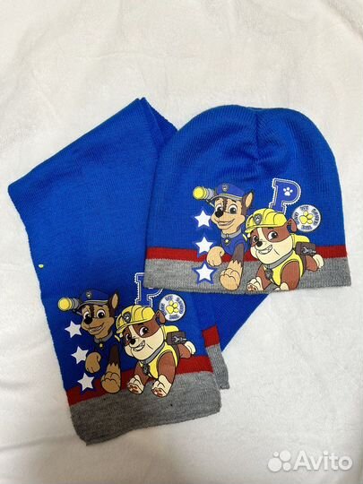 Набор шапка и шарф на мальчика 5-6 лет