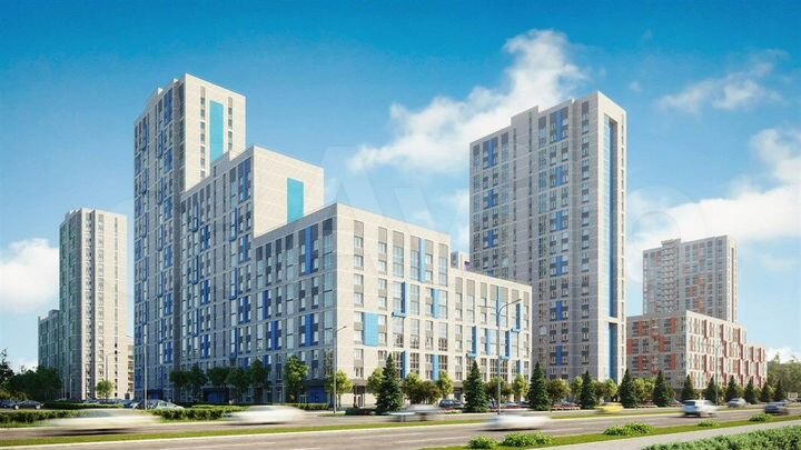 2-к. квартира, 60,9 м², 6/25 эт.