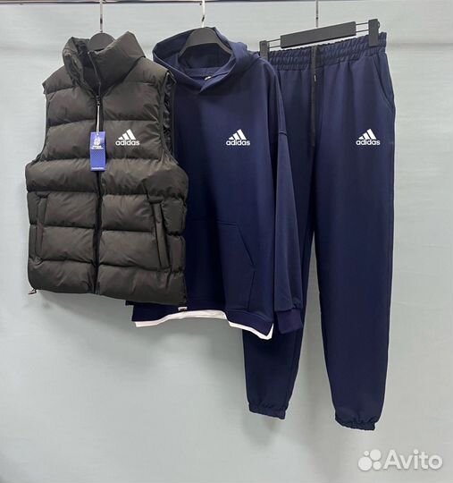 Спортивный костюм мужской тройка adidas