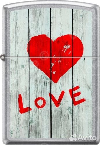 Зажигалка Zippo - Heart on Wooden Fence