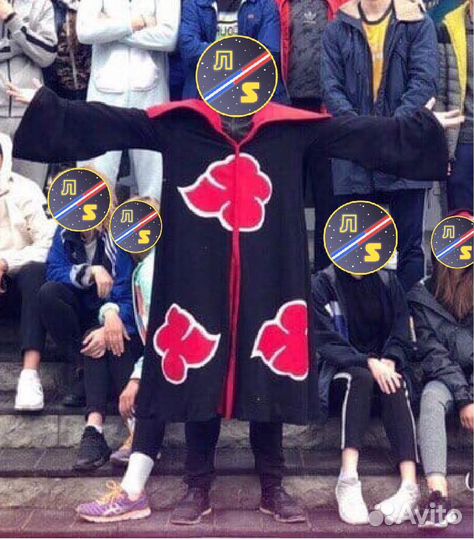 Плащ/Халат Акацуки «Наруто» для косплея