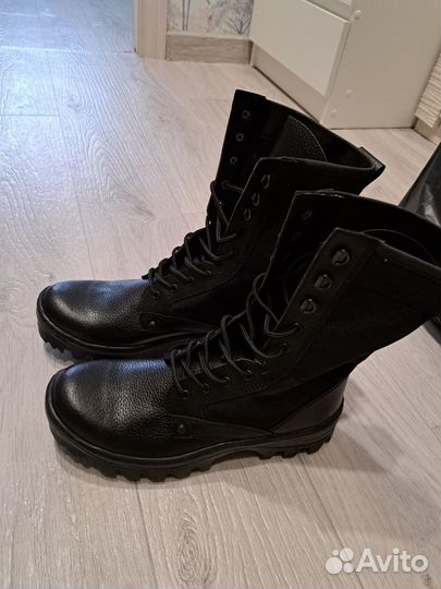 Берцы кожаные