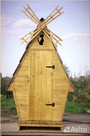 Дачный туалет деревянный Ч434