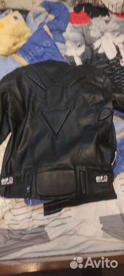 Мотокуртка кожаная мужская