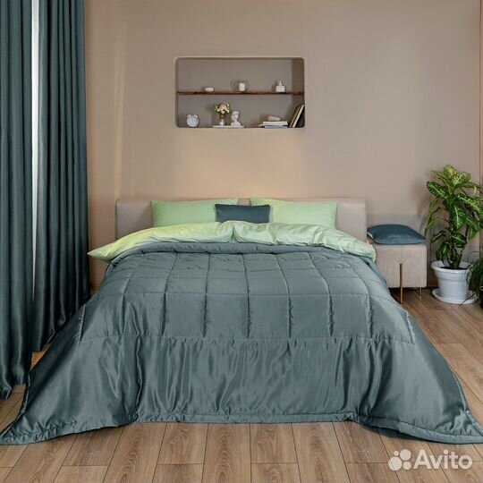 Атласное Покрывало адора базальтовый новое